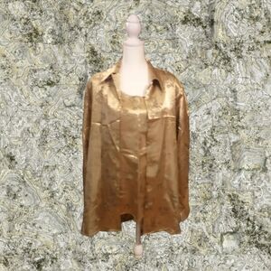 Liz Baker gold twin-set large